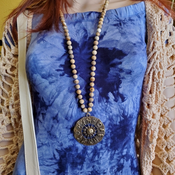 New Astrology Necklace Natural Stones - Picture 4 of 5